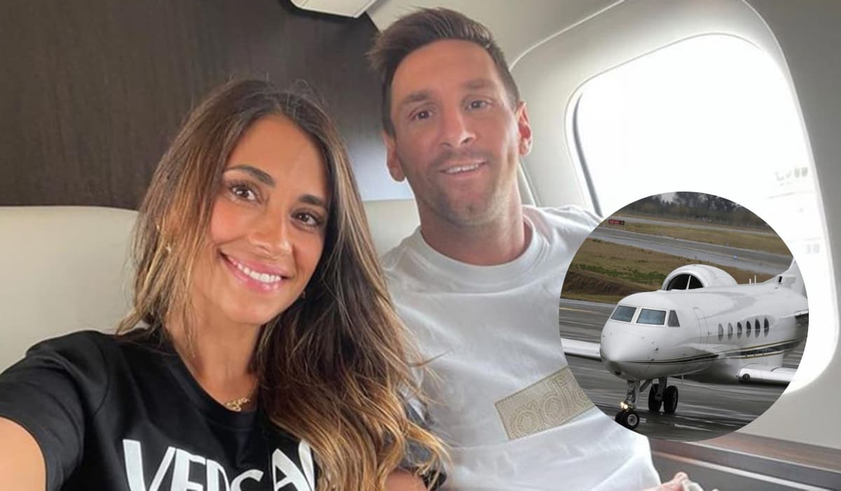 Conoce cómo es por dentro el avión privado que alquila Lionel Messi para sus viajes