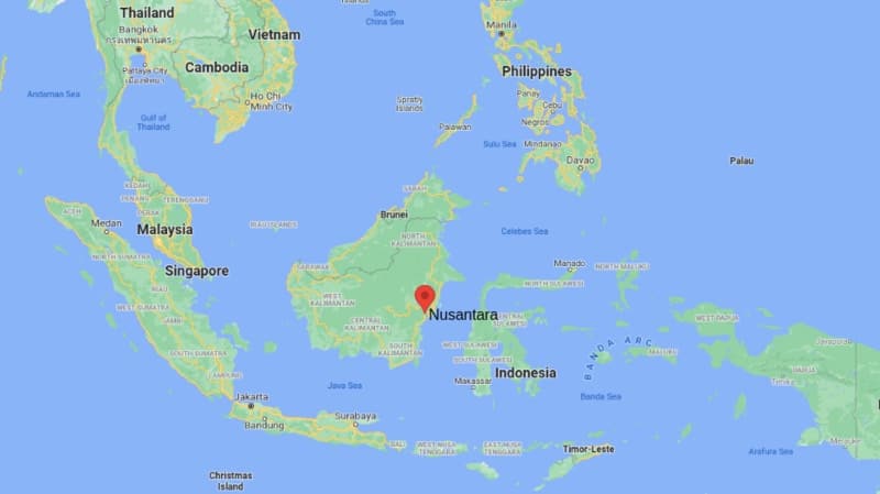 image Nusantara nusantara location map