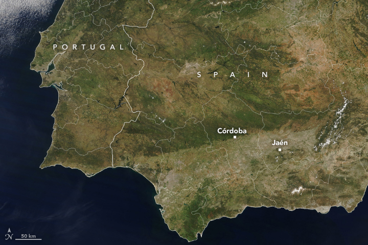 image sequía en España nasa sequia en espana 2