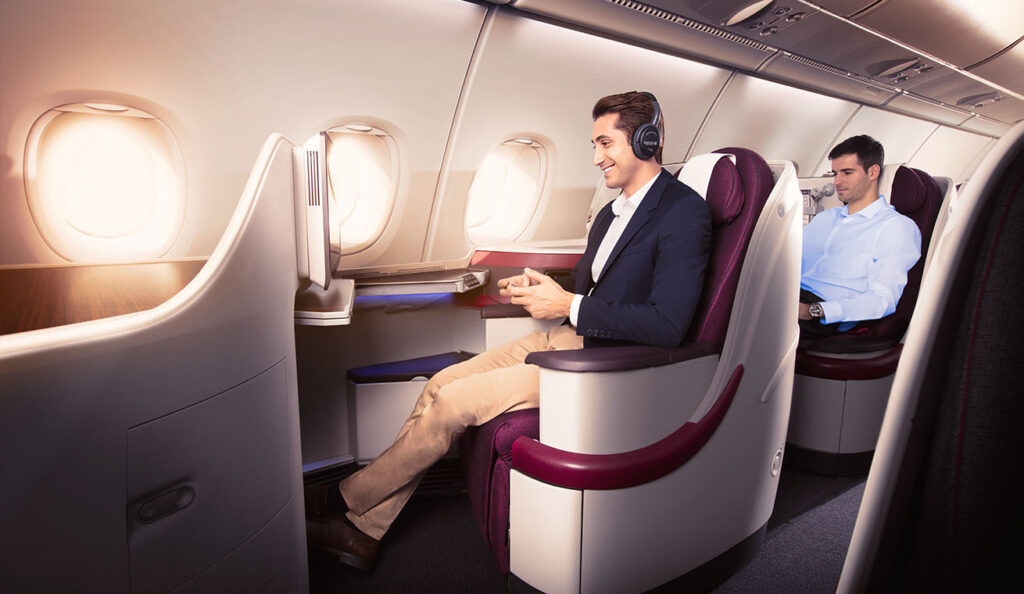 image Qatar Airways Qatar Airways business class casual