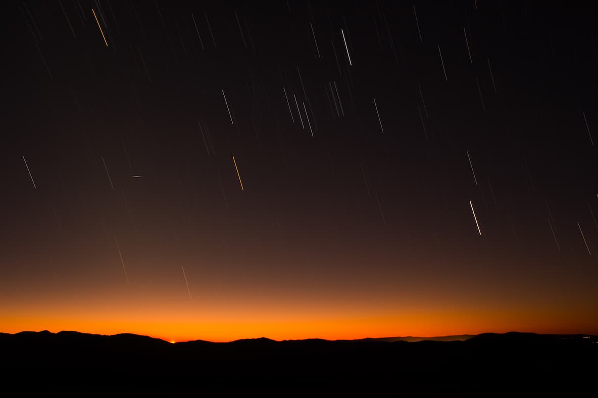 lluvia de meteoritos