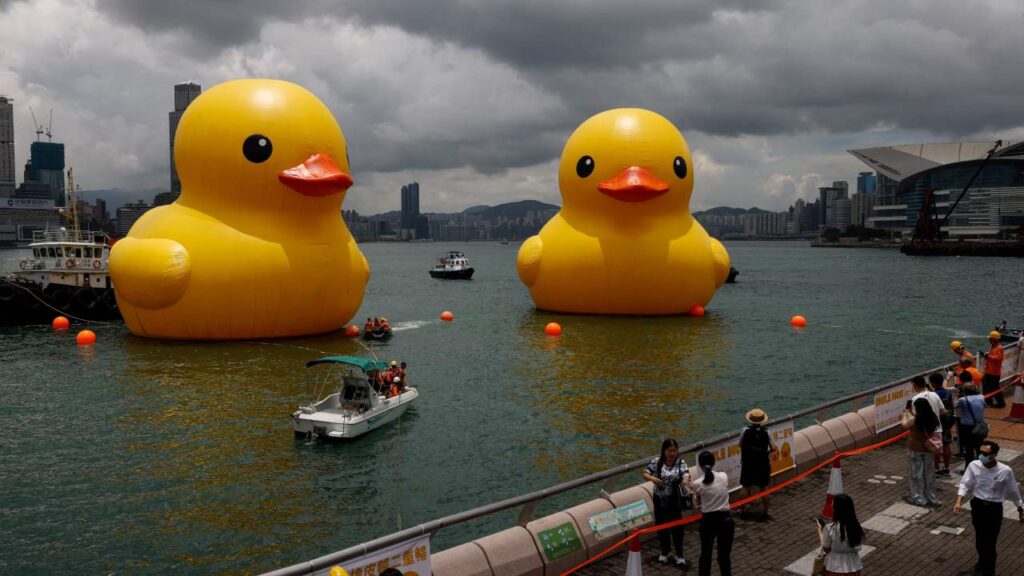 image patos goma gigante hong kong