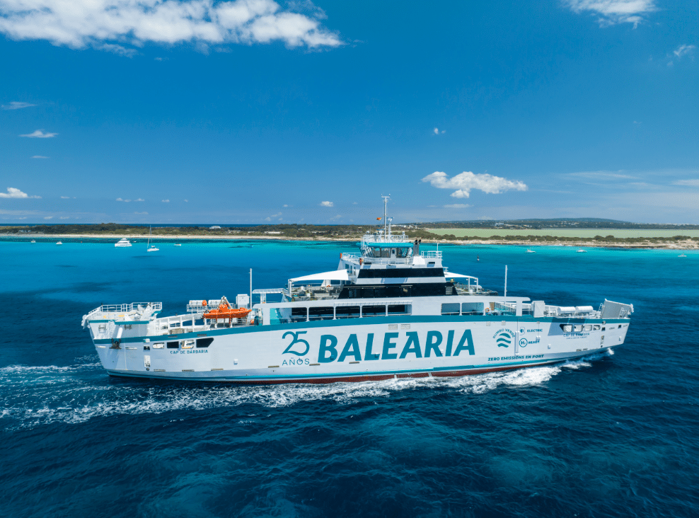 Presentan el primer ferry eléctrico de España: el Cap de Barbaria ya empezó a navegar entre Ibiza y Formentera