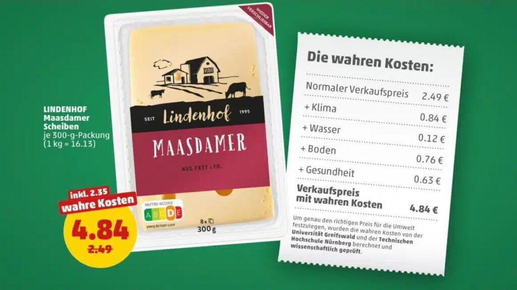 Una cadena de supermercados alemana exhibe los precios reales de los alimentos si incluyeran los costos para el medio ambiente