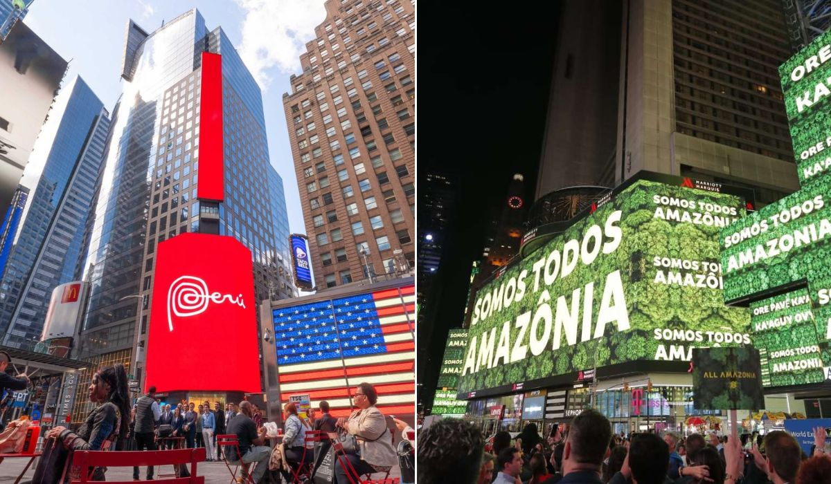 Destinos turísticos de América Latina se apoderan de Times Square para presentar sus nuevas campañas promocionales