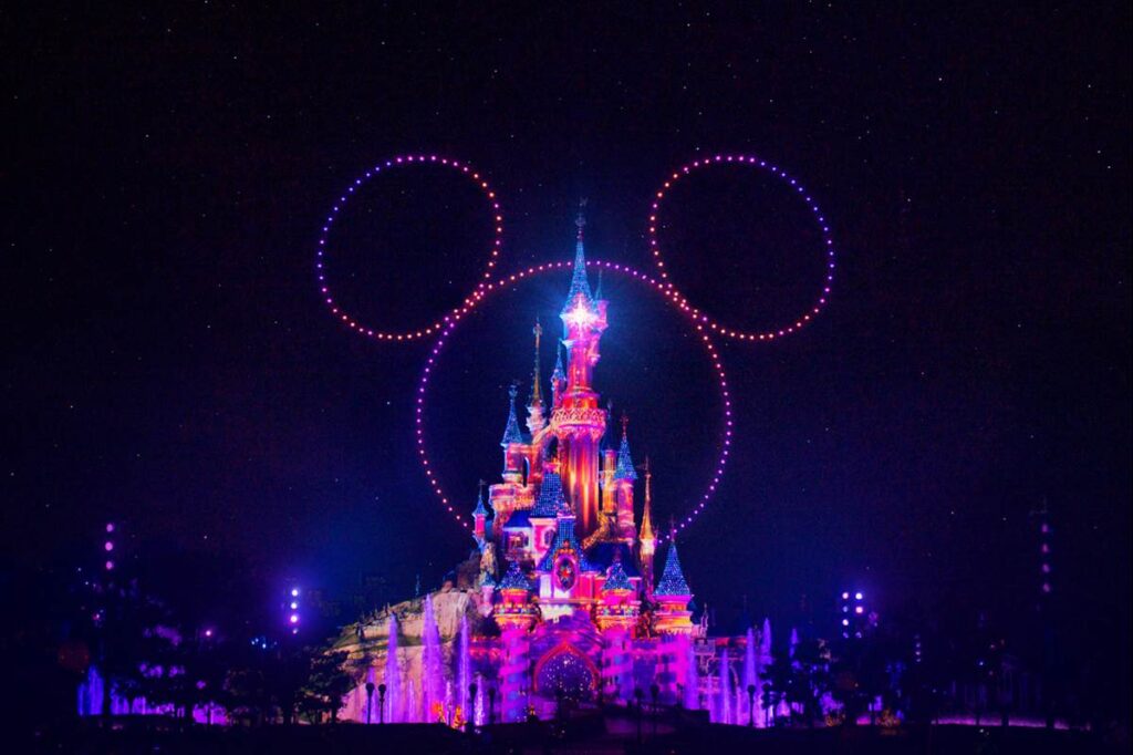 image updated disney d light drone show to debut tonight for disneyland paris 30th anniversary grand finale