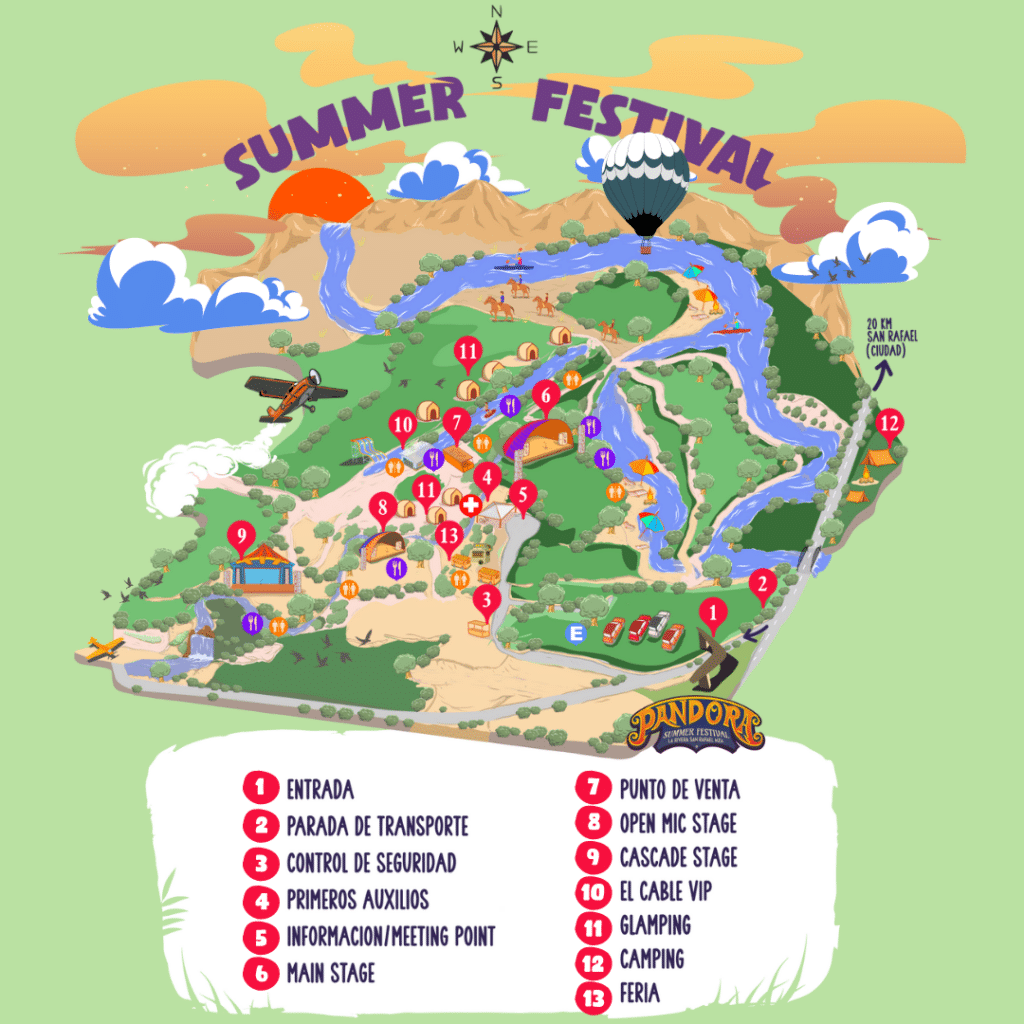 image Pandora Summer Festival Feed Mapa