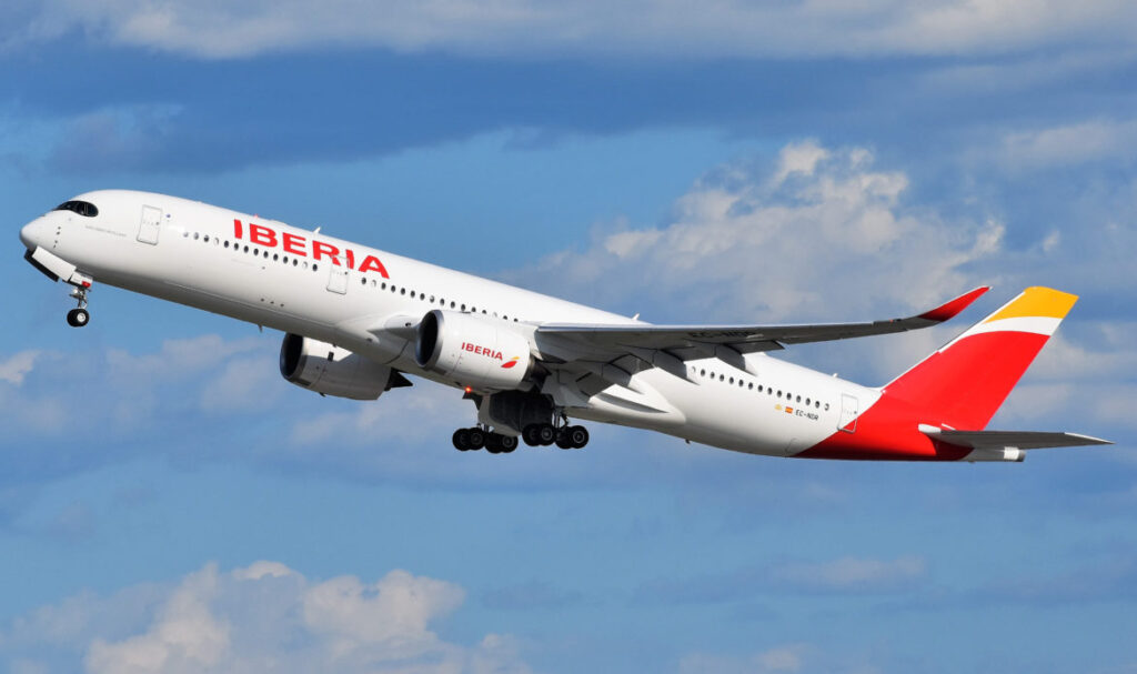 image Iberia Airbus A350 941XWB EC NDR departing JFK Airport 1170x694 1