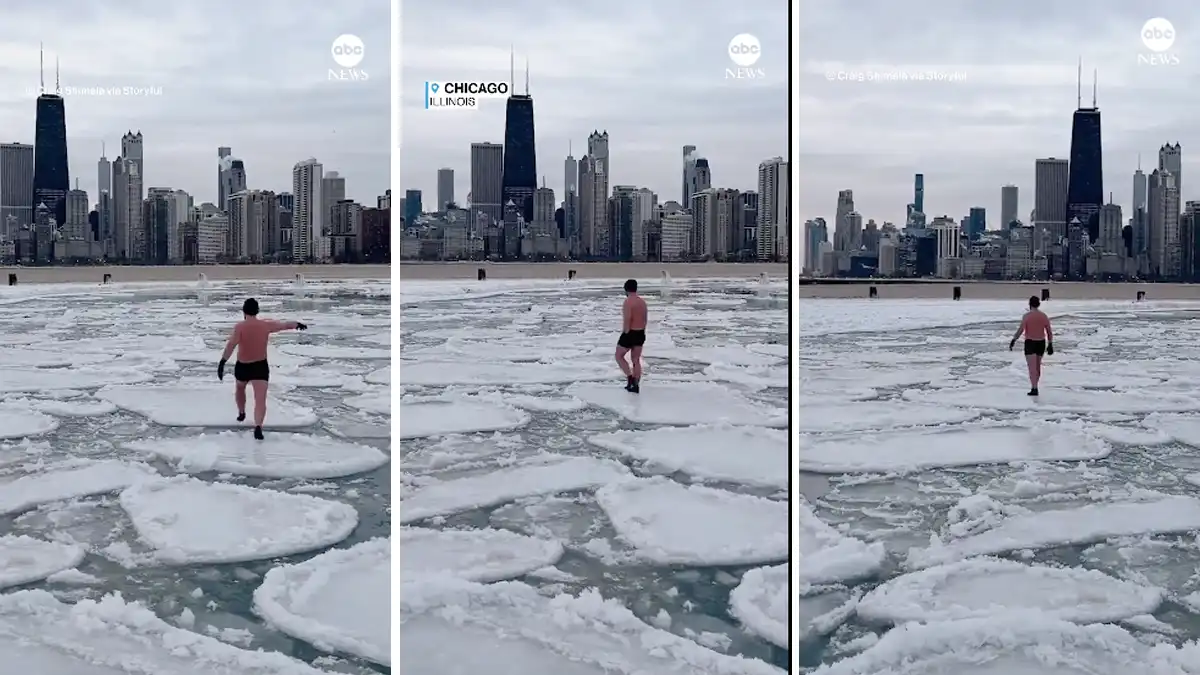 Un-hombre-desafia-el-frio-extremo-en-Chicago-al-caminar-sobre-el-hielo-del-Lago-Michigan