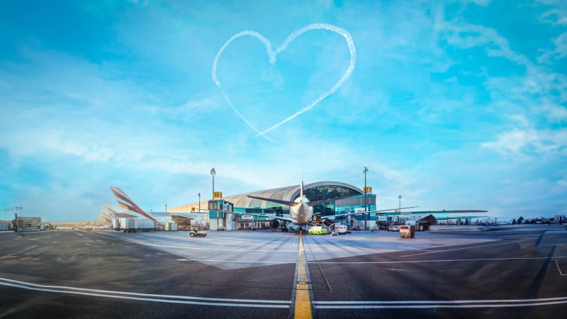 El Aeropuerto Internacional de Dubái acoge la primera propuesta de matrimonio en la azotea de un aeropuerto