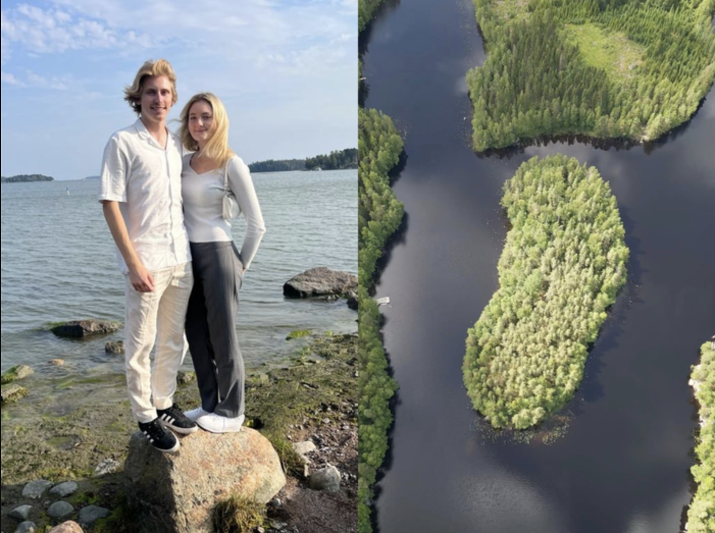 Una pareja compró una isla deshabitada para vivir porque era más barato que el depósito de una casa