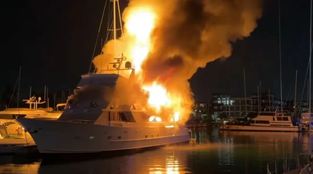 image yacht fire marina del rey september 19 2024