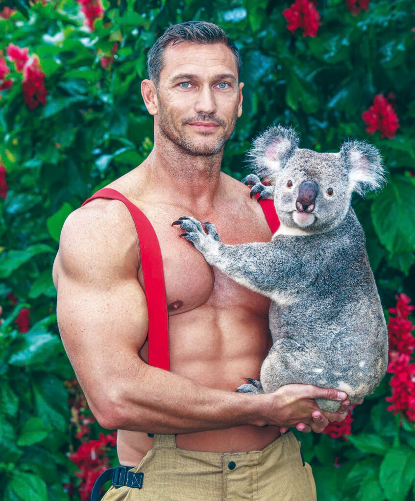 image Calendario de Bomberos de Australia 2025 BEN Australian Firefighters MIXED ANIMAL Calendar 2025