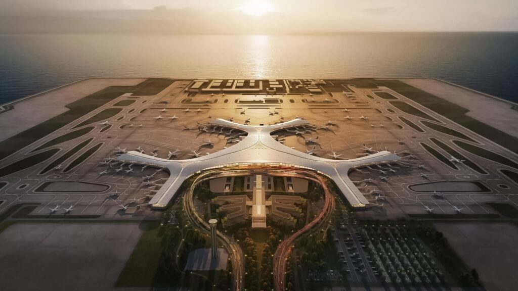 image China construye el aeropuerto mas grande del mundo en una isla artificial 1