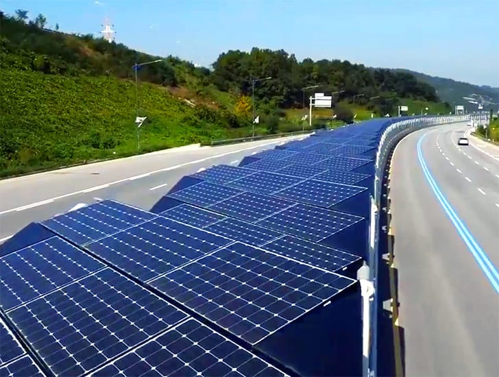 image Corea Carril solar bici