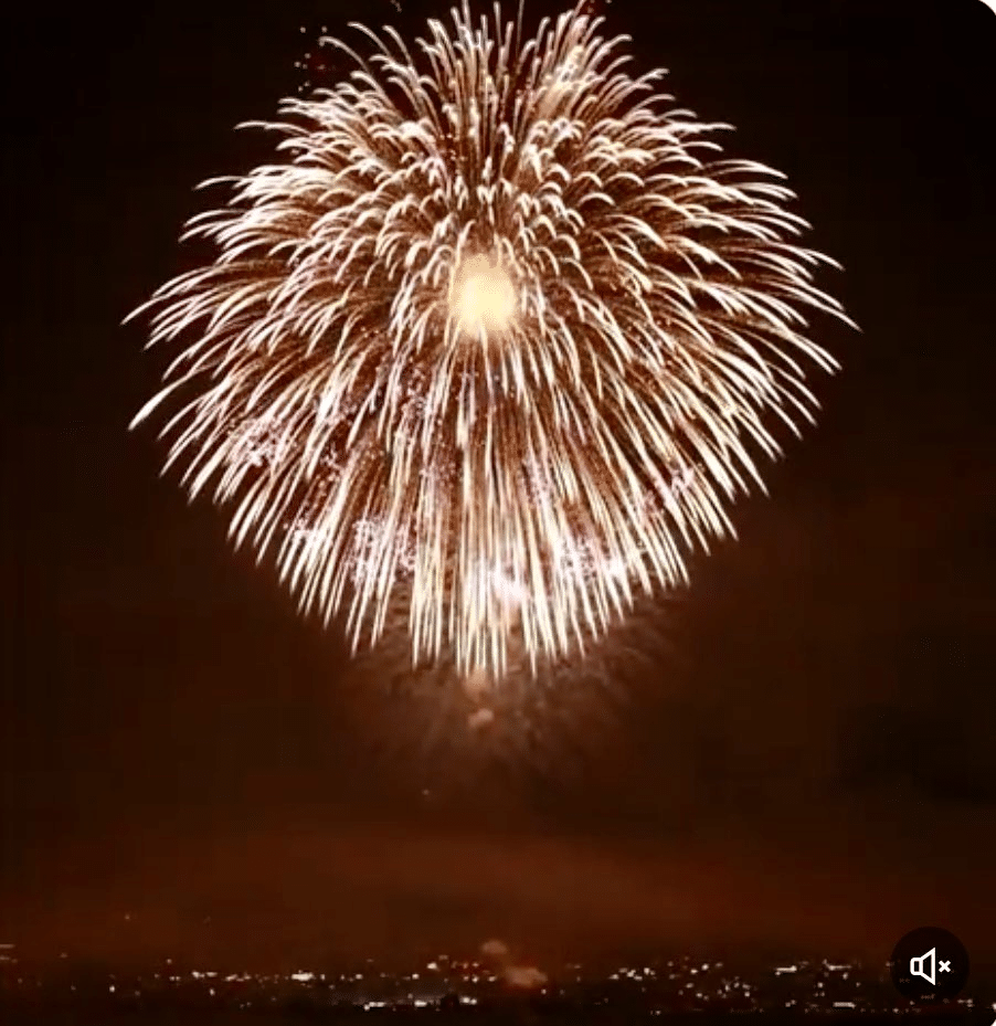 Japón celebró la llegada del Año Nuevo 2025 con un récord Guinness: el fuego artificial más grande del mundo