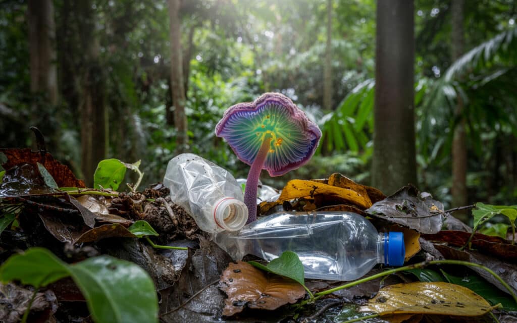 image Fungo que consome plasticos