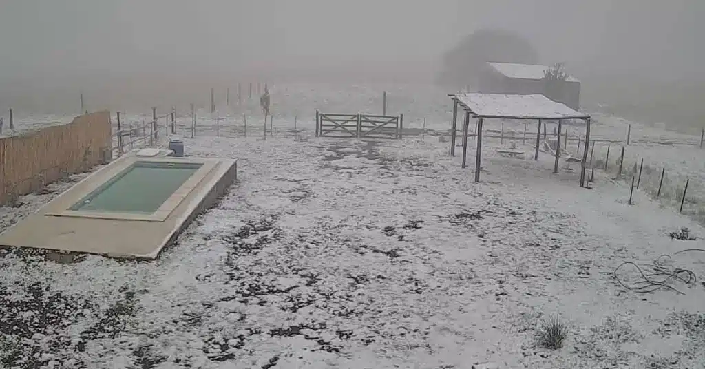 Nieve en primavera: San Luis amaneció cubierta de blanco tras una sorpresiva ola polar image ola polar san luis