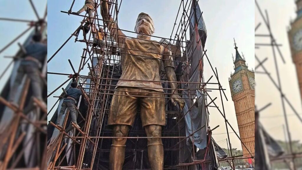 India prepara un homenaje gigante para Messi: una estatua de 21 metros creada en solo 27 días para recibir al astro en su “GOAT Tour” image KNO66YDV7BGVNCGKDJI4QE423U