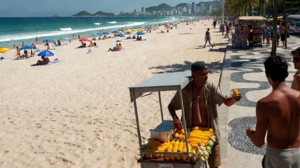 Pagó seis millones de pesos por un choclo en Copacabana: una argentina fue estafada en segundos image pago seis millones de pesos por un choclo una argentina fue estafada en una playa de brasil foto ilustrativa ia EDBMCTWNFZCB3HZM2LEVSYPUM4 1