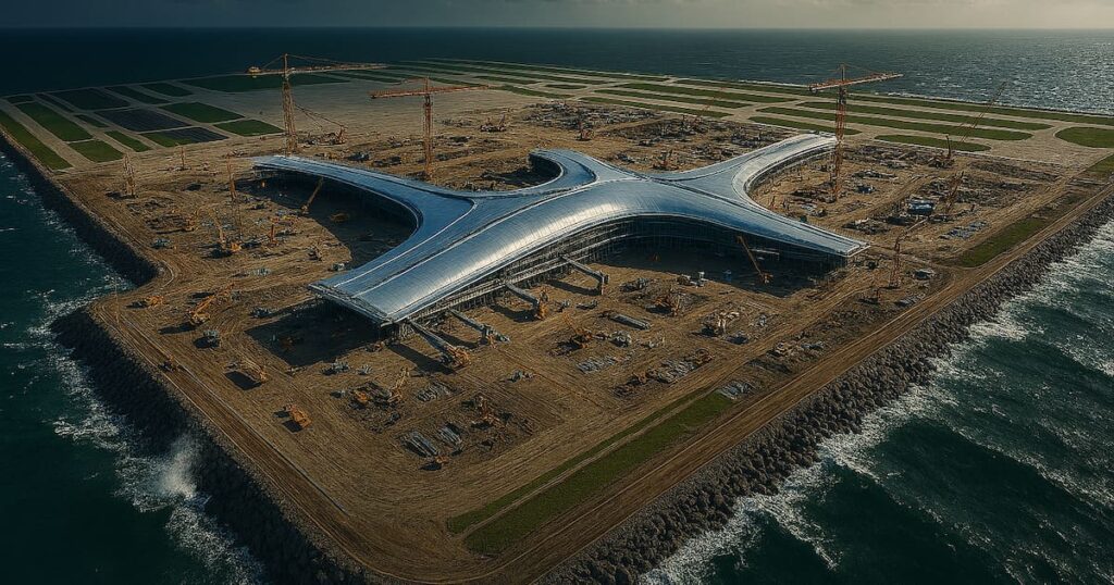 China construye su primer mega aeropuerto sobre el mar: la obra que promete revolucionar la aviación mundial image KQCF5UTHVBE3LNBFQ5DN2WDQRI