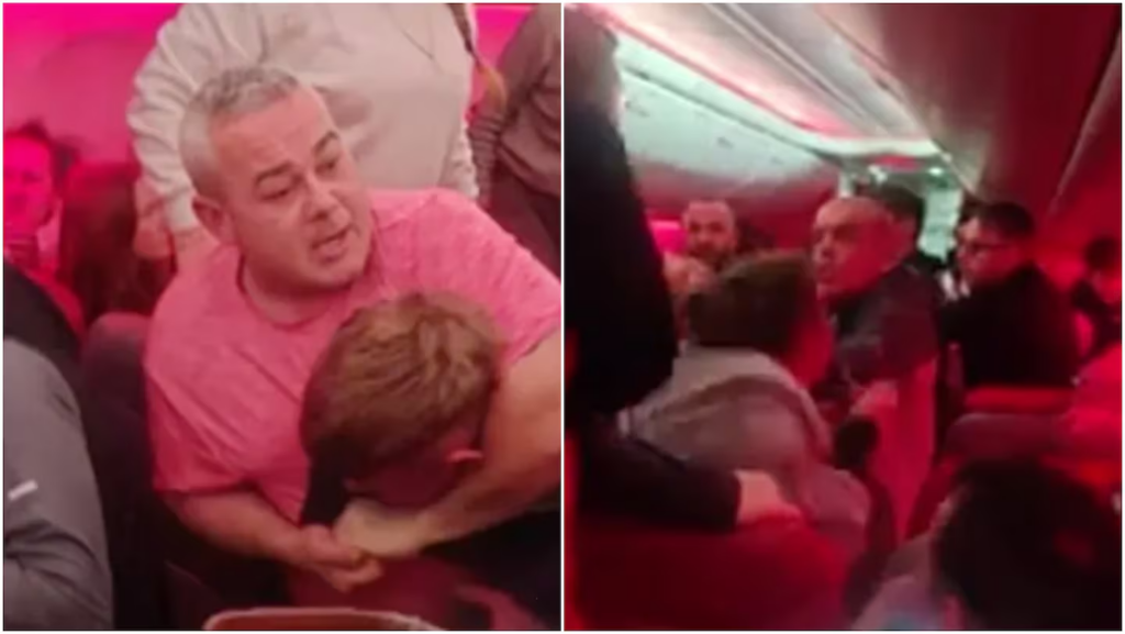 Escándalo: una brutal pelea obligó a desviar un vuelo y aterrizar de emergencia en Bruselas image image 7