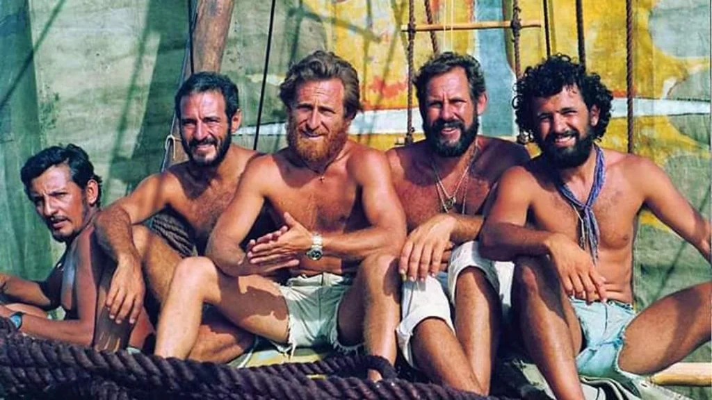 La increíble travesía de cinco argentinos que cruzaron el Atlántico en una balsa primitiva image Expedicion Atlantis cinco argentinos y la odisea 1024x576 1