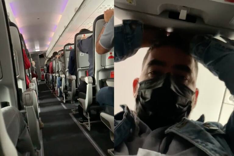 Un vuelo tuvo que aterrizar de emergencia por lo que un pasajero llevaba en la bodega del avión image un pasajero grabo el aterrizaje de emergencia de XXLCMIQFRREQNKTJKMGIGZ2RBY