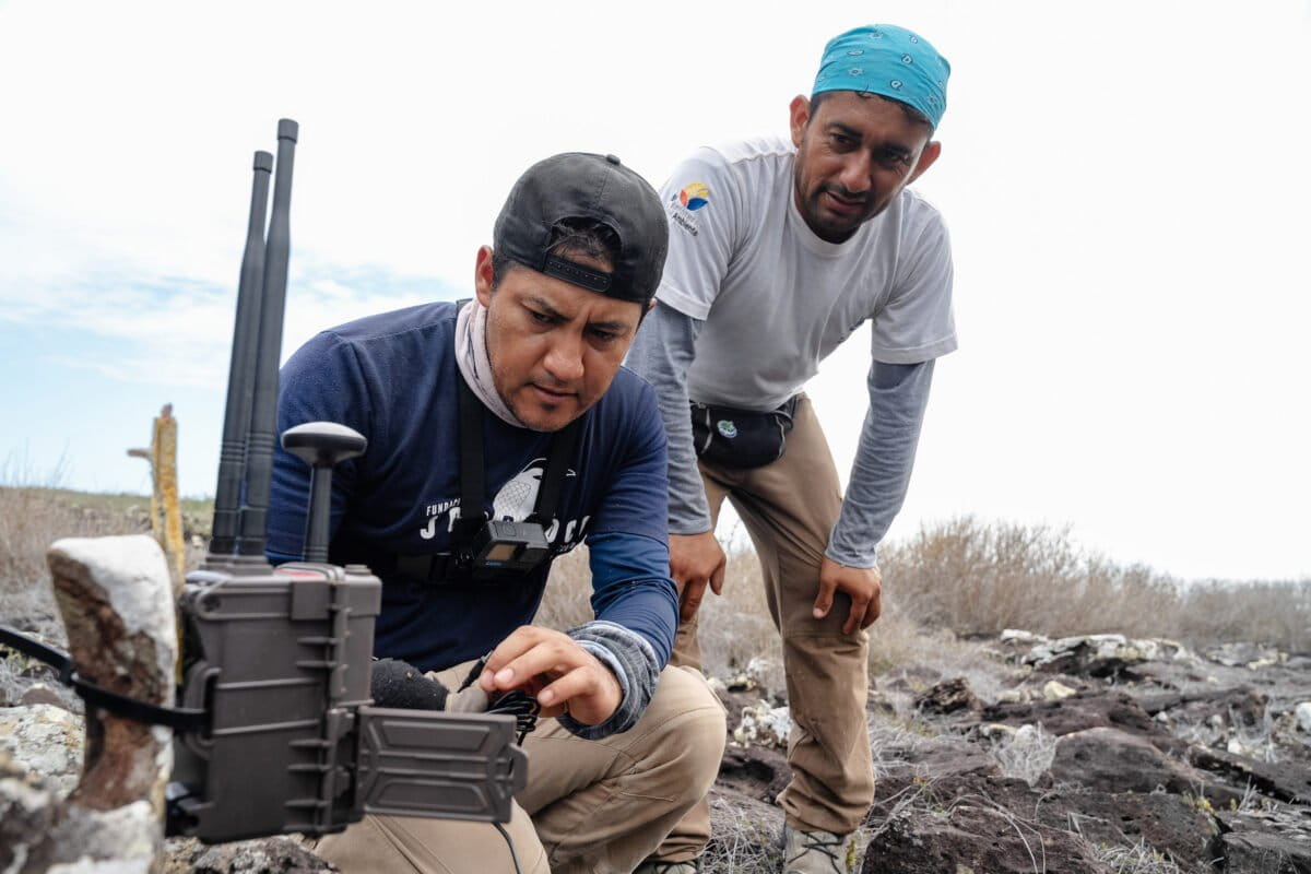 Jocotoco-and-Park-Ranger-Floreana_Smart_Island_team_setup-enero-2026-Bryan-Perez-1200x800