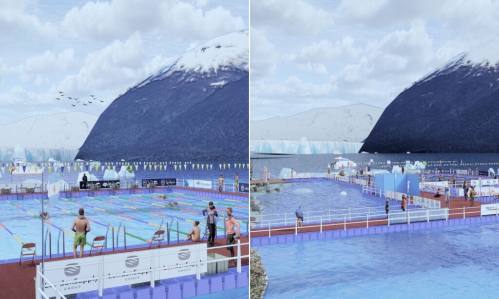 image piscina desmontable lago glaciar perito moreno 1