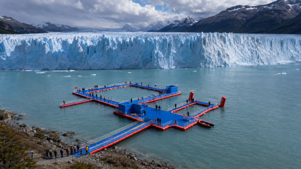 image piscina flotante glaciar perito moreno