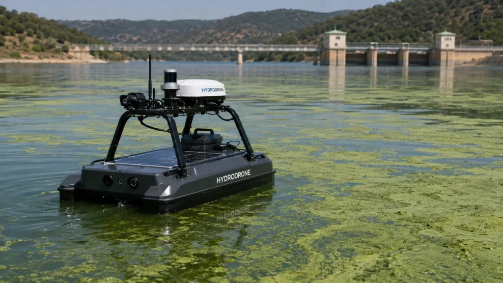 Marruecos apuesta por la inteligencia artificial y drones para detectar algas tóxicas image dron ia.embalse