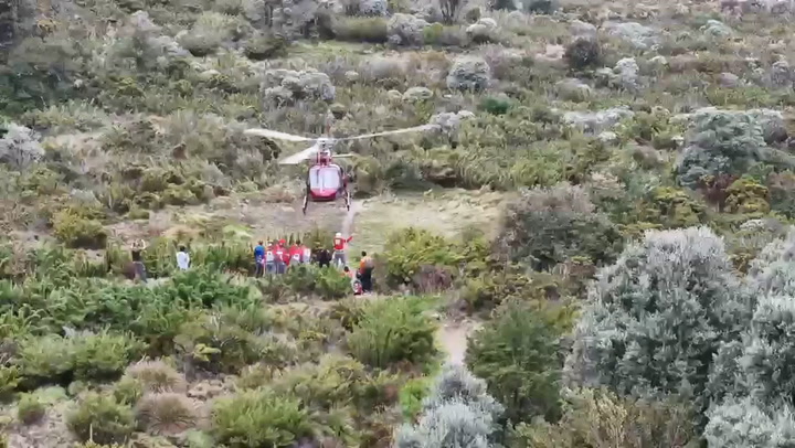 Rescataron en helicóptero a un turista que estuvo más de 50 horas perdido en una montaña de Costa Rica image i96xo99d 720