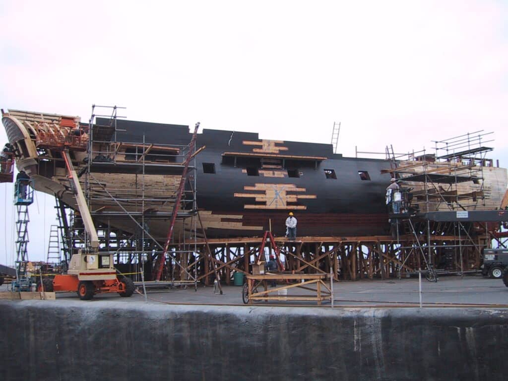 image 2001 Full size fake Tank Ship under construction 103 0314 IMG