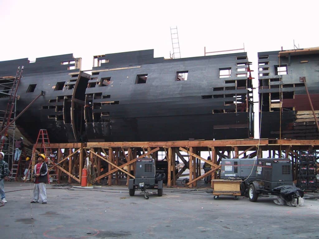 image 2001 Full size fake Tank Ship under construction 103 0355 IMG
