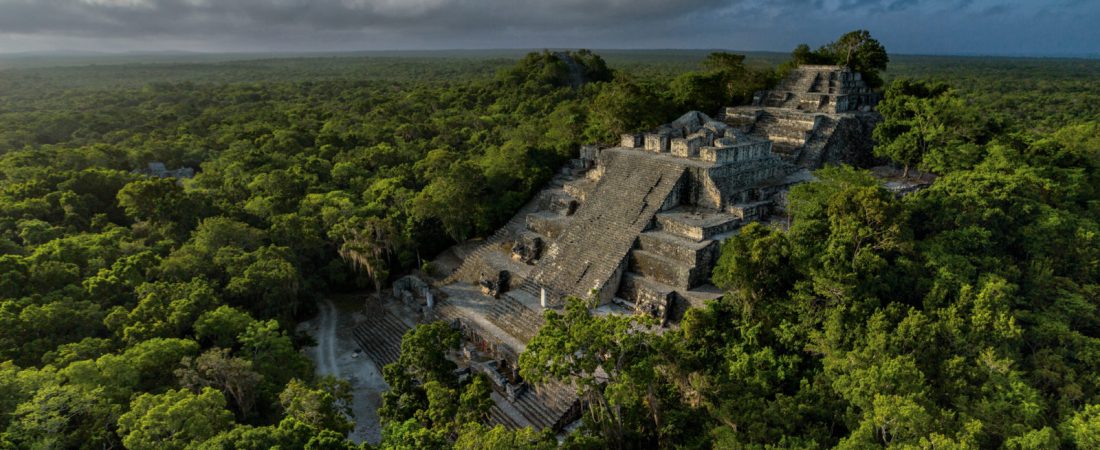 Vista aérea de Calakmul