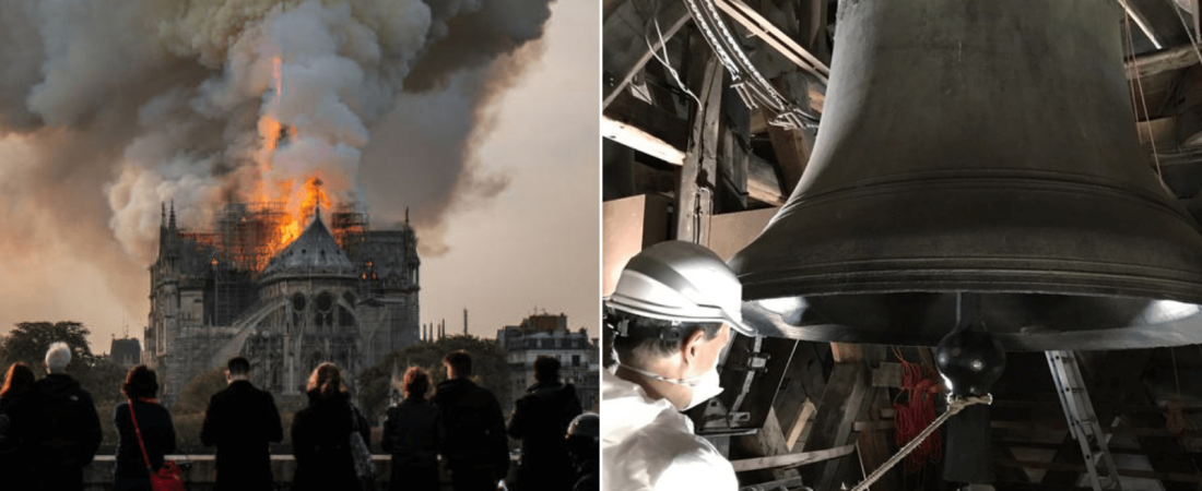 A un año del incendio, suena la campana de la catedral de Notre Dame 4