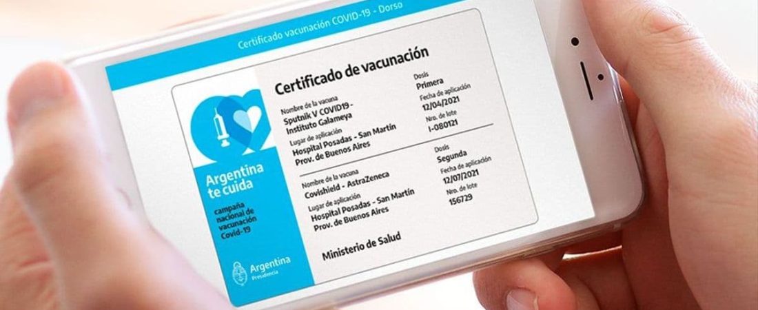 Argentina presenta la credencial de vacunación digital que servirá como acreditación internacional de vacunación contra el COVID-19