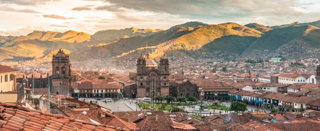 A view of cuzco, high in the Peruvian Andes