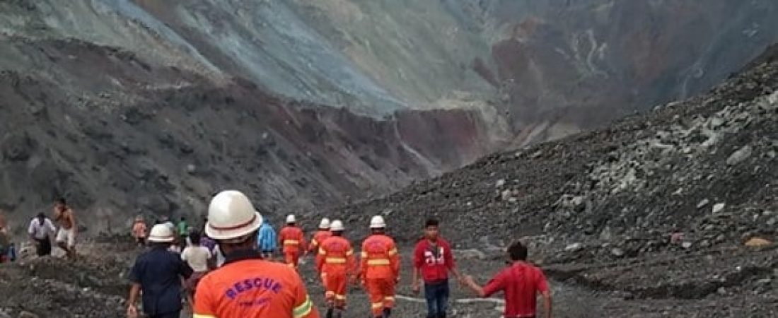 Deslizamiento de terreno en minas de Birmania provoca la muerte de más de 100 mineros 1