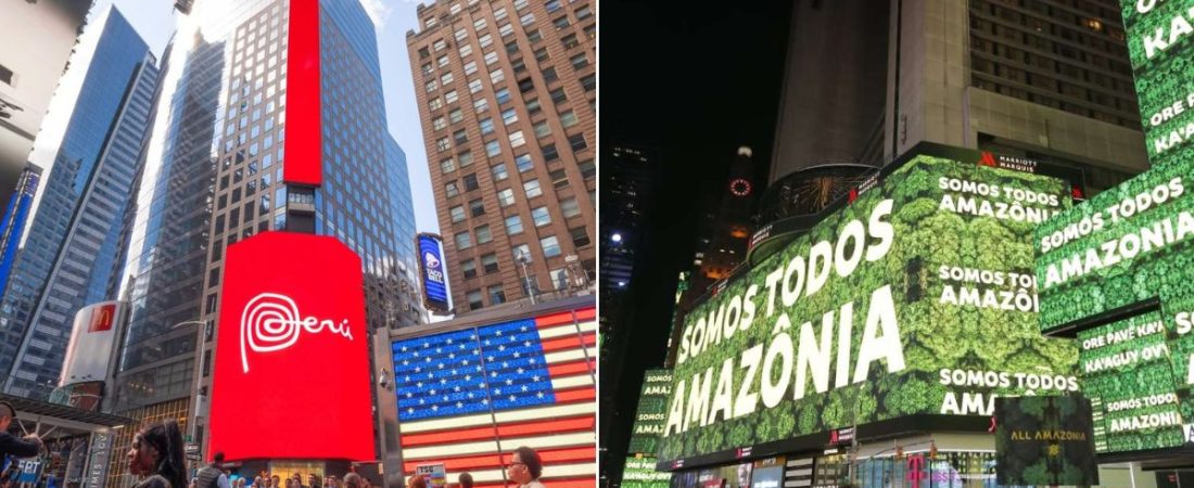 Destinos turísticos de América Latina se apoderan de Times Square para presentar sus nuevas campañas promocionales