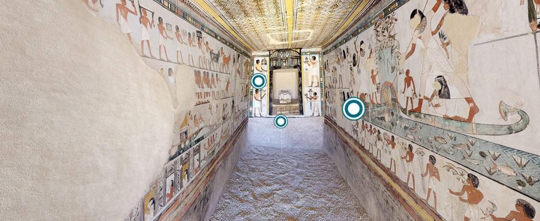 Egipto abre sus tumbas para que viajeros curiosos conozcan a través de recorridos virtuales