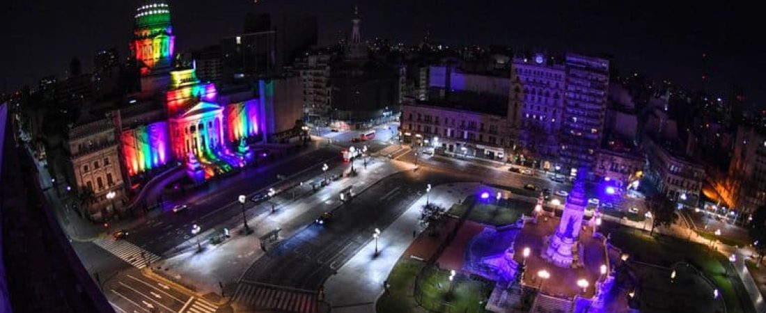 El Congreso Nacional se ilumina de los colores de la diversidad al cumplirse 10 años de la sanción de la Ley de Matrimonio Igualitario en Argentina 2