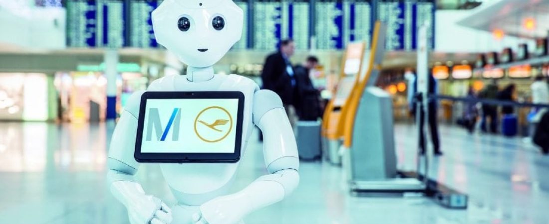 El robot humaniode Josie Pepper, que dialoga con los pasajeros del Aeropuerto de Munich