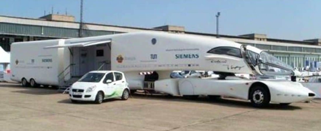 Empresa alemana diseñó el 'Innotruck', un insólito motorhome de lujo y con forma de avión que no puede ser manejado 1