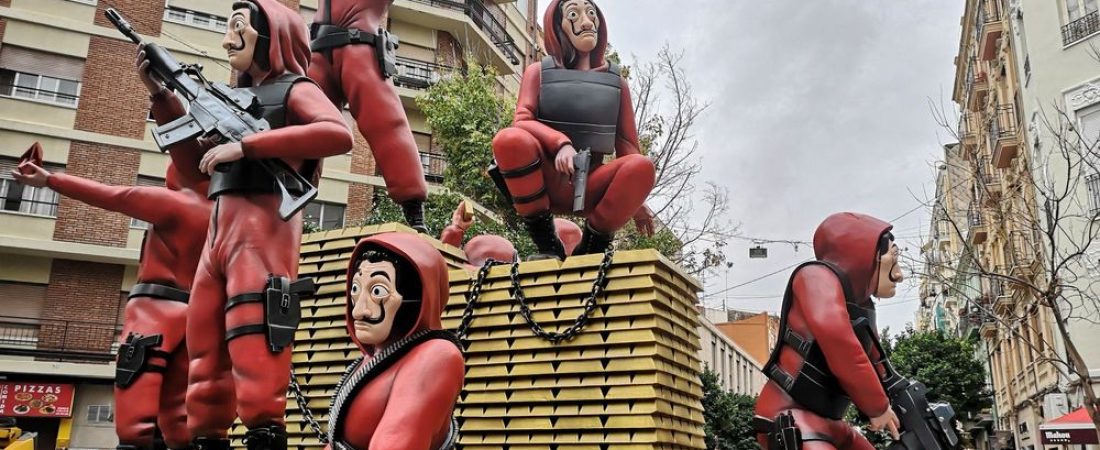 España celebra las Fallas de Valencia y Netflix dice presente con «La Casa de Papel» por el estreno de su última temporada .