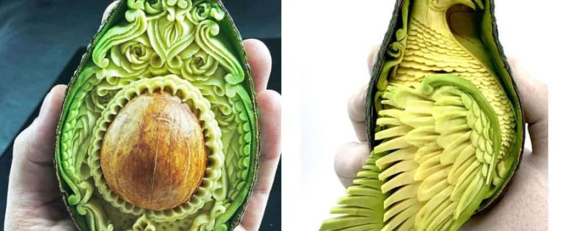 Este artista italiano convierte los aguacates en obras maestras tras tallarlos con diferentes formas-1