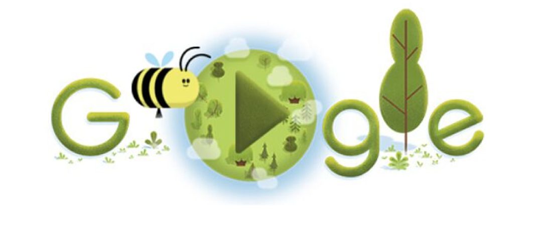 Google celebra la importancia de las abejas con un doodle en homenaje al Día de la Tierra 2