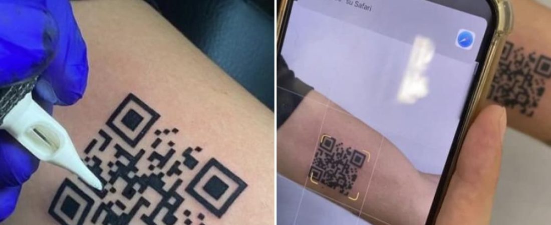 Hombre se tatúa el código QR de su vacunación para evitar problemas en sus viajes