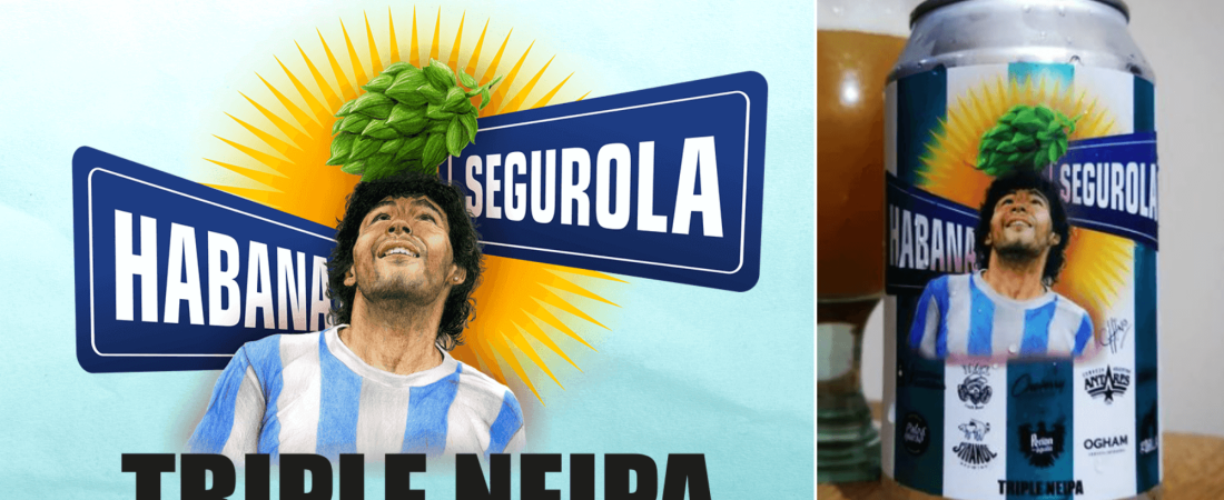Lanzan 'Segurola y Habana Triple NEIPA', una cerveza en homenaje a Diego Armando Maradona que se volvió furor en Argentina 1